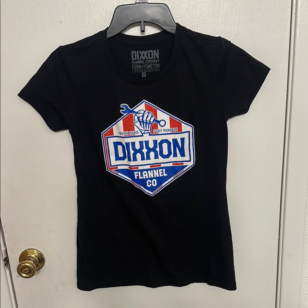 Dixxon American Flag Logo Women’s T-Shirt